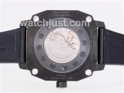 U-Boat Thousands of Feet Automatic PVD Case with Black Dial-Gray Marking