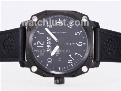 U-Boat Thousands of Feet Automatic PVD Case with Black Dial-White Marking