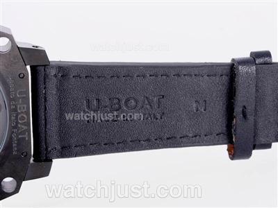 U-Boat Thousands of Feet Automatic PVD Case with Black Dial-White Marking