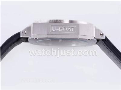 U-Boat Thousands of Feet Automatic with Black Dial-Gray Marking