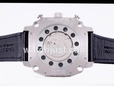 U-Boat Thousands of Feet Automatic with Black Dial-Gray Marking