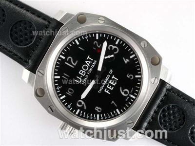 U-Boat Thousands of Feet Swiss Unitas 6497 Movement with Black Dial