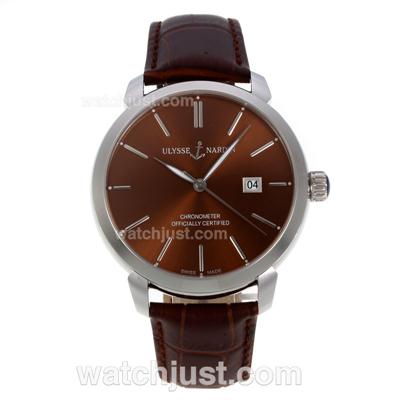 Ulysse Nardin Classico Automatic with Brown Dial-18K Plated Gold Movement