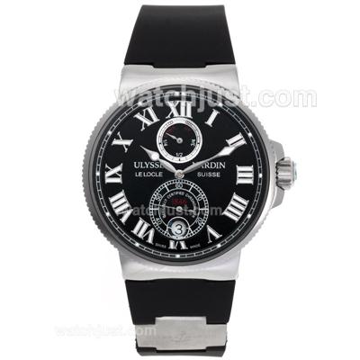 Ulysse Nardin Lelocle Suisse Working Power Reserve Automatic with Black Dial-Roman Markers