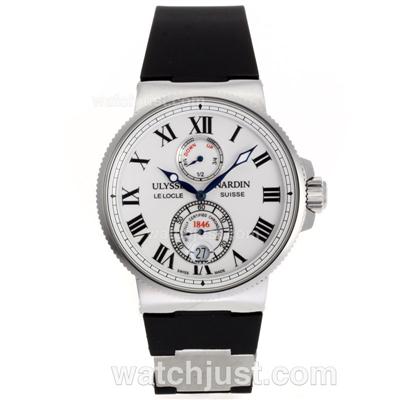 Ulysse Nardin Lelocle Suisse Working Power Reserve Automatic with White Dial-Roman Markers