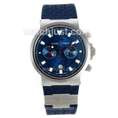 Ulysse Nardin Maxi Marine Automatic with Blue Dial-18K Plated Gold Movement