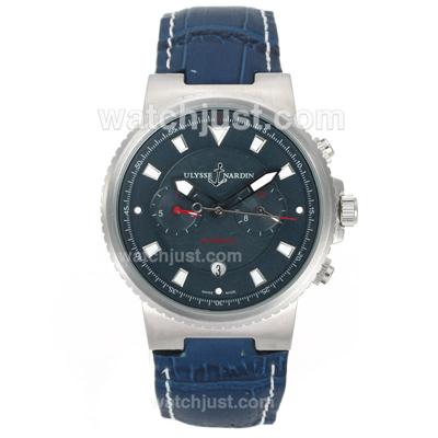 Ulysse Nardin Maxi Marine Automatic with Blue Dial and Strap
