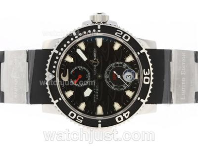 Ulysse Nardin Maxi Marine Diver Working Power Reserve Automatic with Black Surf Dial-Rubber Strap-Same Chassis as ETA Version