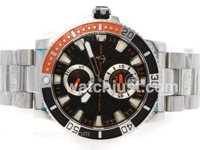 Ulysse Nardin Maxi Marine Diver Working Power Reserve Automatic with Black/Orange Bezel S/S