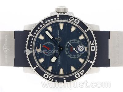 Ulysse Nardin Maxi Marine Diver Working Power Reserve Automatic with Blue Surf Dial-Rubber Strap-Same Chassis as ETA Version
