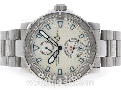 Ulysse Nardin Maxi Marine Diver Working Power Reserve Automatic with White Dial S/S