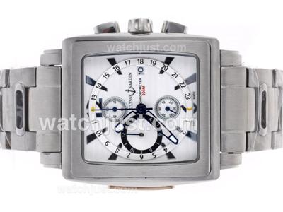 Ulysse Nardin Quadrato Working Chronograph with White Dial S/S