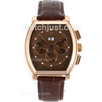 Vacheron Constantin Malte Automatic Rose Gold Case with Brown Dial
