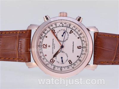 Vacheron Constantin Malte Automatic Rose Gold Case with Champagne Dial