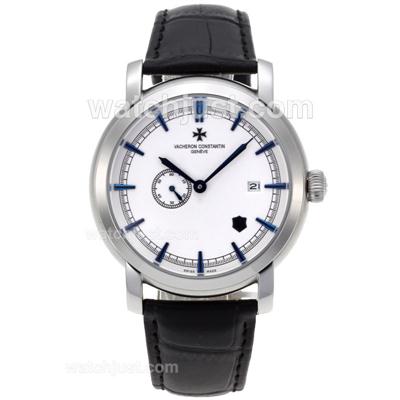 Vacheron Constantin Malte Automatic with White Dial-Blue Markers