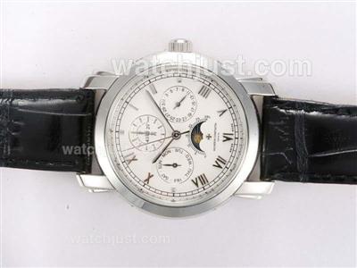 Vacheron Constantin Patrimony Perpetual Moonphase with White Dial