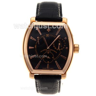 Vacheron Constantin Royal Eagle Working Power Reserve Automatic Rose Gold Case with Black Dial