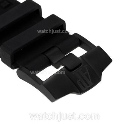 Audemars Piguet Black Rubber Strap with PVD Buckle for Swiss Survivor Version-High Quality