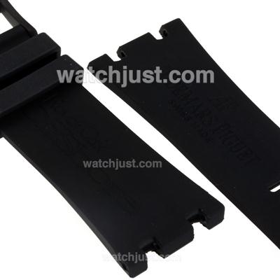 Audemars Piguet Black Rubber Strap with PVD Buckle for Swiss Survivor Version-High Quality