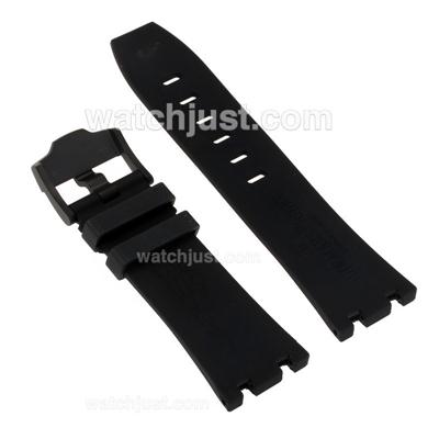 Audemars Piguet Black Rubber Strap with PVD Buckle for Swiss Survivor Version-High Quality