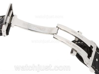 Breitling Leather Strap with Deployant Buckle - 24mm
