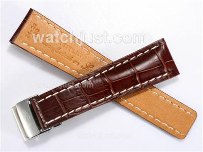 Breitling Leather Strap wth Deployment Buckle