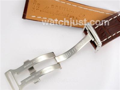 Breitling Leather Strap wth Deployment Buckle