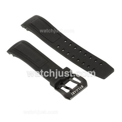 Bvlgari Black Rubber Strap with PVD Buckle