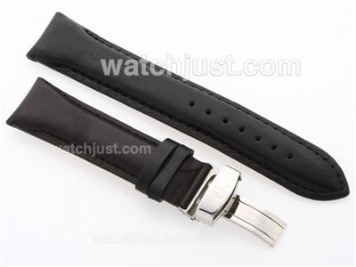 Jacob & Co. Leather Strap with Deployment Buckle - 24mm