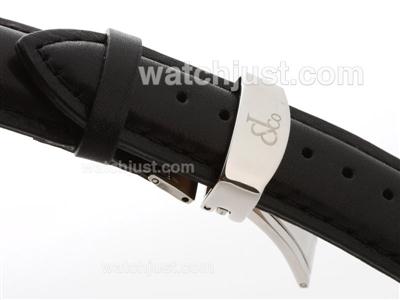 Jacob & Co. Leather Strap with Deployment Buckle - 24mm