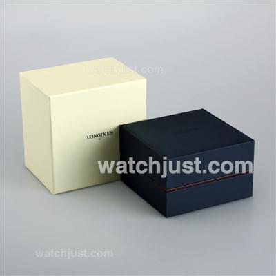 Longines High Quality Dark Blue Wooden Box Set with Guarantee