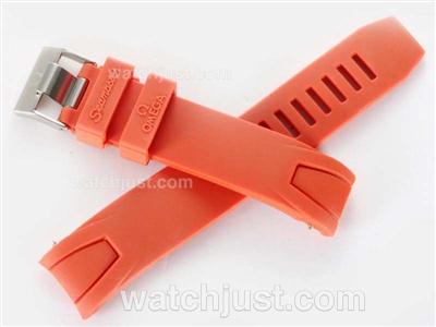 Omega Orange Rubber Strap for Seamaster Japanese Version-20MM