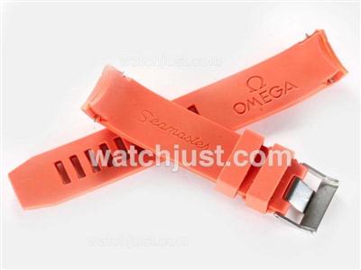 Omega Orange Rubber Strap for Seamaster Japanese Version-20MM