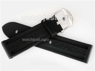 Panerai Black Rubber Strap 24MM