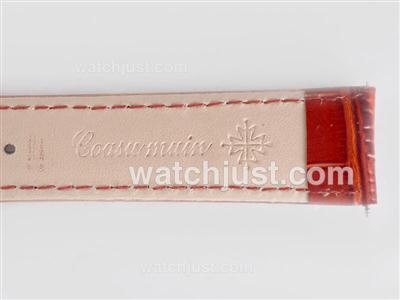 Patek Philippe Brown Leather Strap with Deployment Buckle