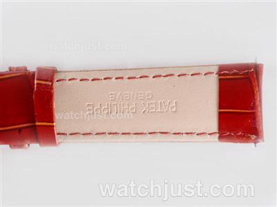 Patek Philippe Brown Leather Strap with Deployment Buckle