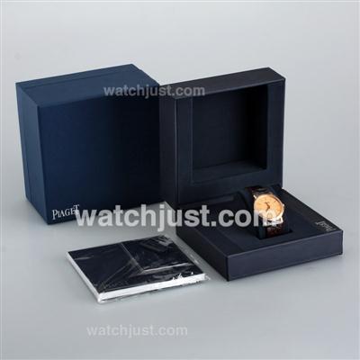 Piaget High Quality Dark Blue Wooden Box Set with Instruction Manual