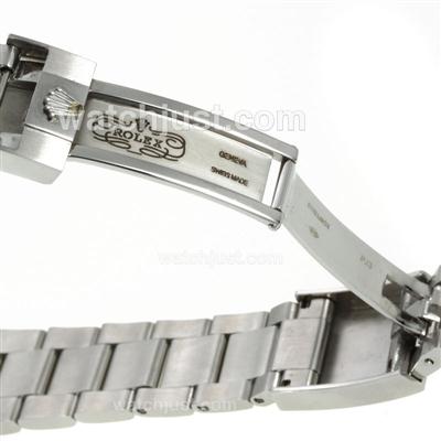 Rolex Stainless Steel Strap with Diamonds for GMT Swiss Version