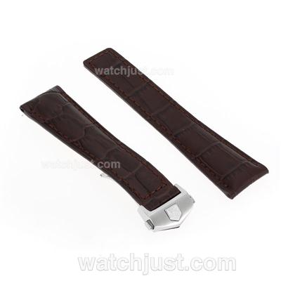 Tag Heuer Brown Leather Strap with Deployment Buckle