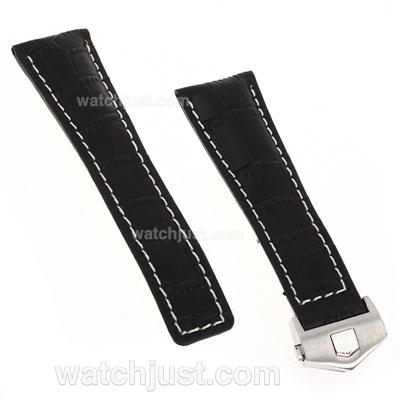 Tag Heuer Leather Strap With Deployment Buckle-22mm