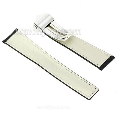 Tag Heuer Leather Strap With Deployment Buckle-22mm
