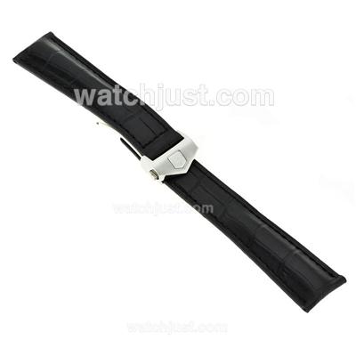 Tag Heuer Leather Strap With Deployment Buckle-22mm