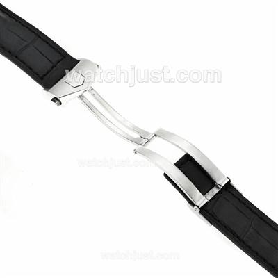 Tag Heuer Leather Strap With Deployment Buckle-22mm
