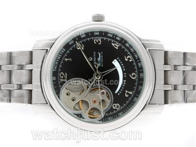 Zenith ChronoMaster Open Retrograde Automatic Number Markers with Black Dial S/S-Lady Size