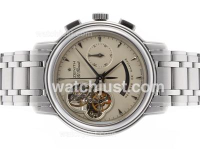 Zenith ChronoMaster Open XXT Lemania Movement with Gray Dial S/S