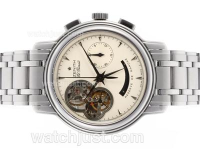 Zenith ChronoMaster Open XXT Lemania Movement with White Dial S/S