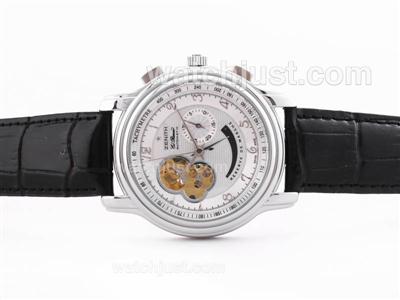 Zenith Open El Primetro Automatic with White Dial-Number Markers